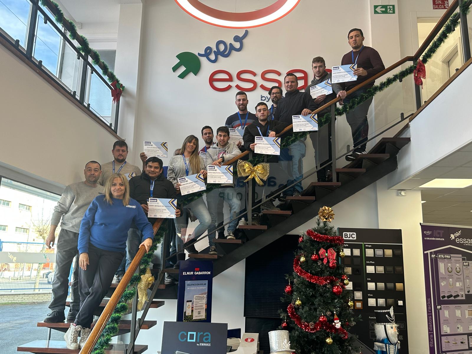 FINALIZA con ÉXITO la: 2ª Edición del Curso para la obtención del Carnet Oficial de Instalador Electricista en Baja tensión – ESNAIN – Escuela Nacional de Instaladores PATROCINADO por ESSAN.